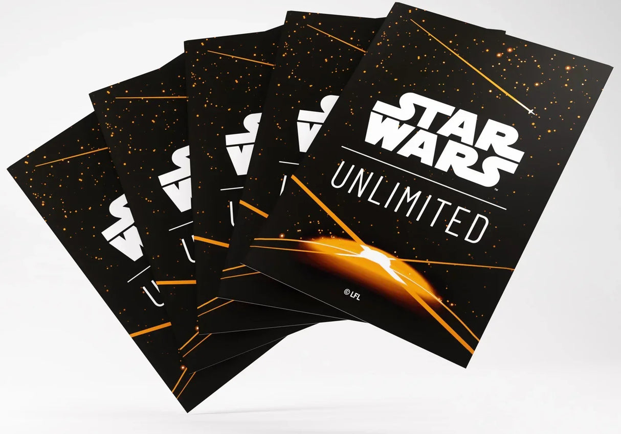 Gamegenic Star Wars Unlimited Art Sleeves - Card Back Orange