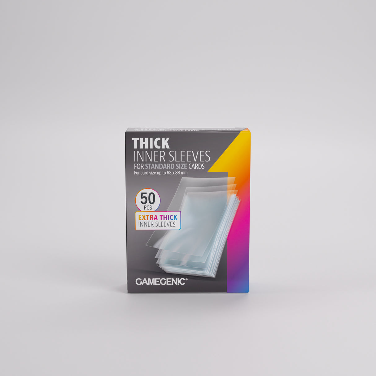 Gamegenic Thick Inner Card Sleeves (64mm x 89mm) (50 Sleeves Per Pack)