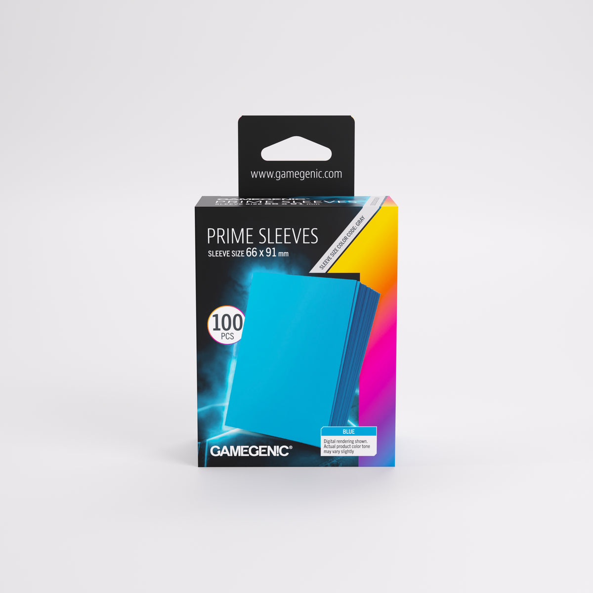 Gamegenic Prime Card Sleeves Blue (66mm x 91mm) (100 Sleeves Per Pack)