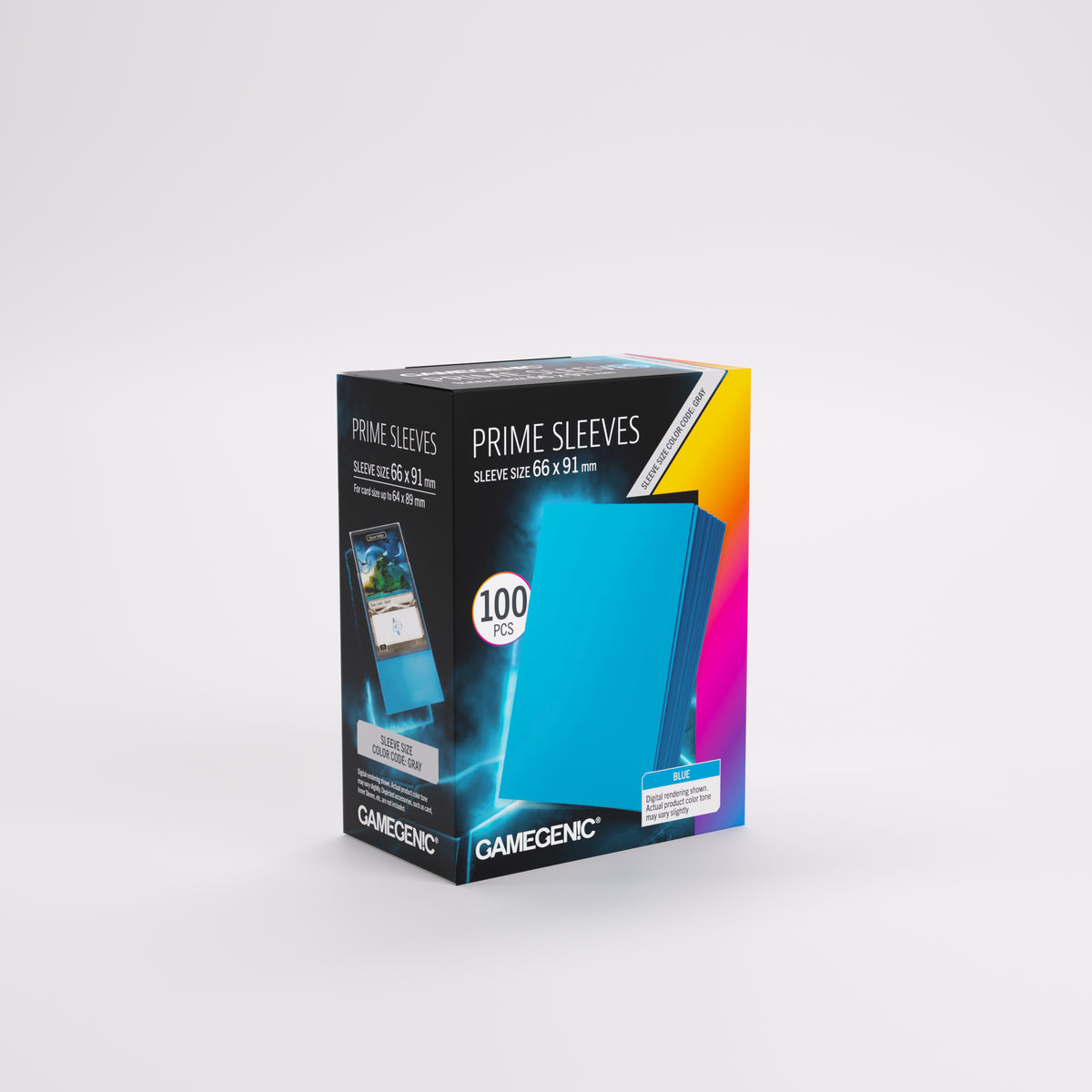 Gamegenic Prime Card Sleeves Blue (66mm x 91mm) (100 Sleeves Per Pack)