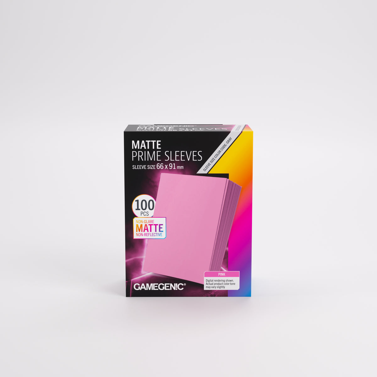 Gamegenic Matte Prime Card Sleeves Pink (66mm x 91mm) (100 Sleeves Per Pack)