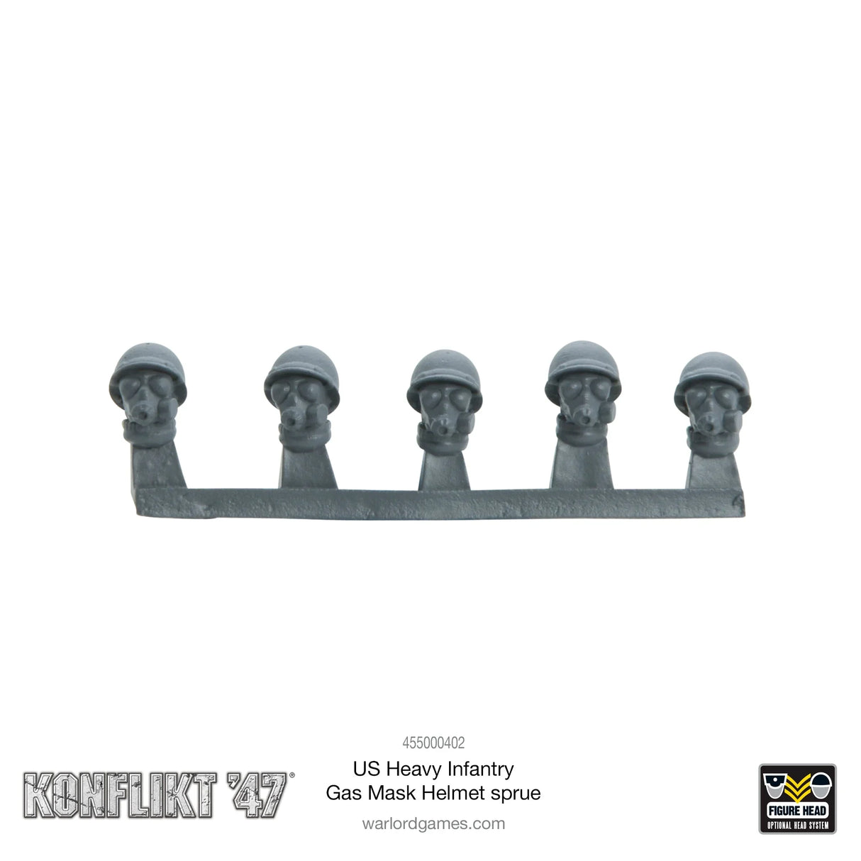 US Heavy Infantry Gas Mask Helmet Sprue