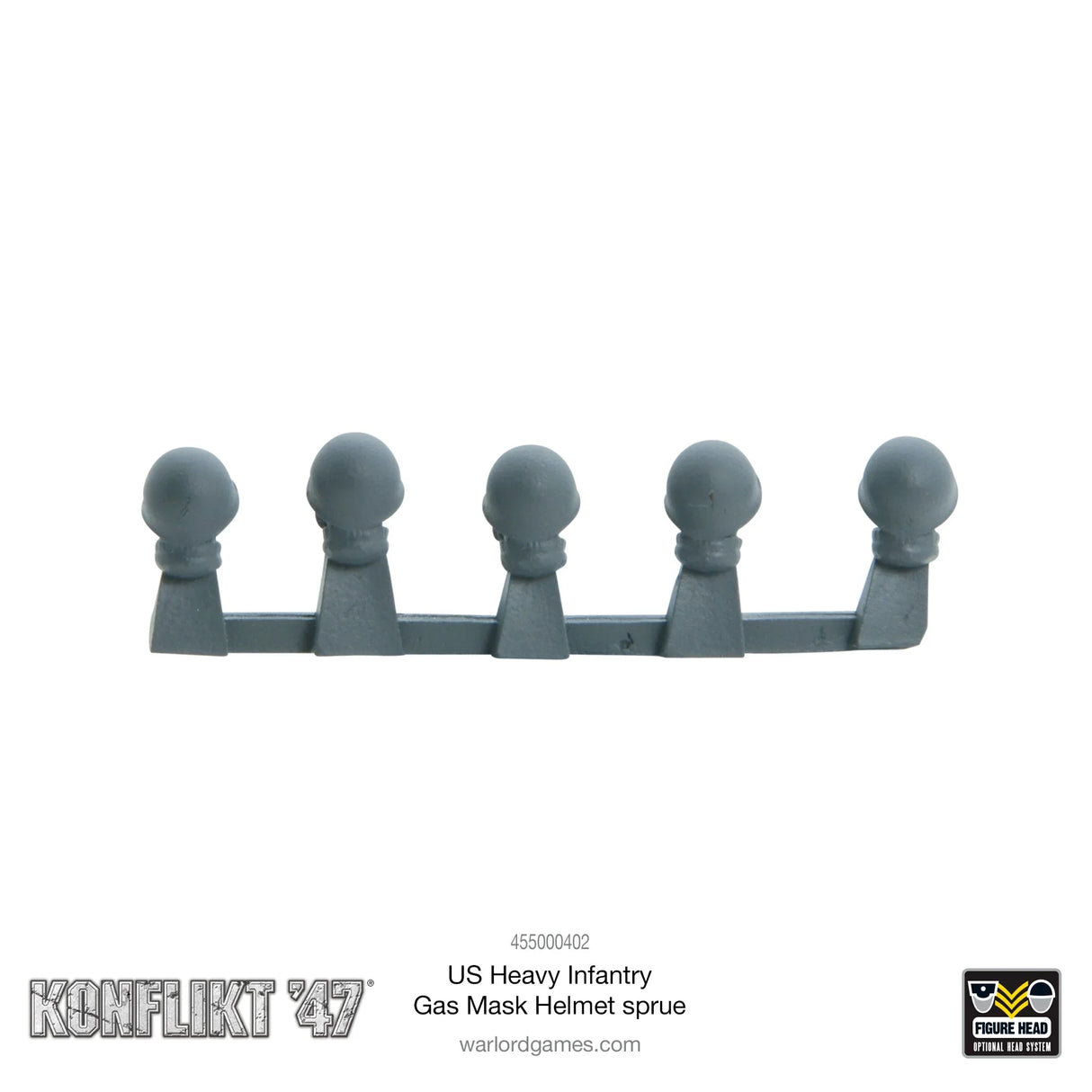 US Heavy Infantry Gas Mask Helmet Sprue