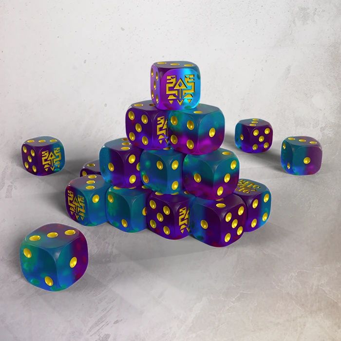 One page Rules - Grimdark Future - Saurian Starhost - Resin Dice Set (20) - Pre-Order