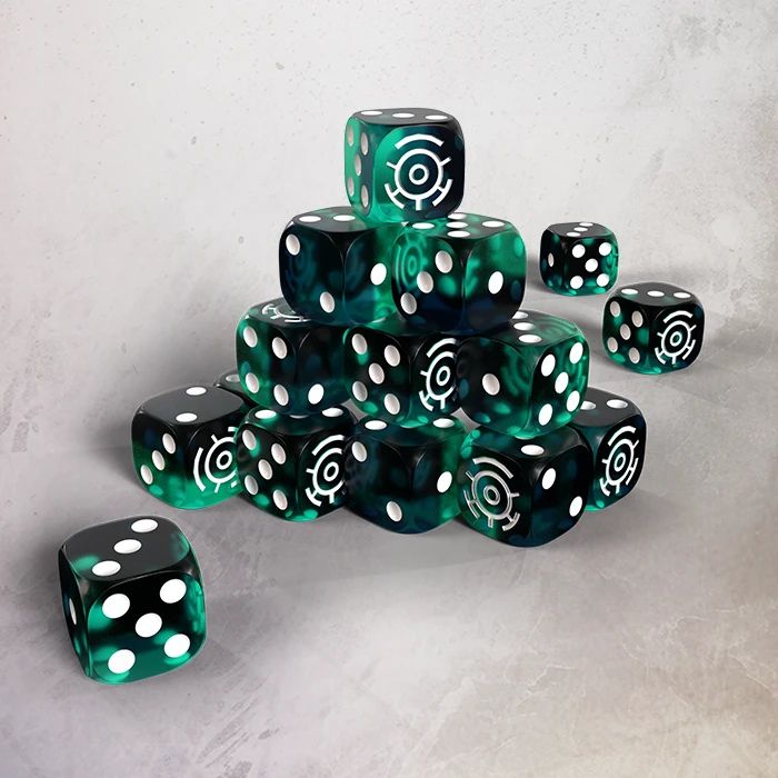 One page Rules - Grimdark Future - Robot Legions - Resin 16mm Dice Set (20) - Pre-Order