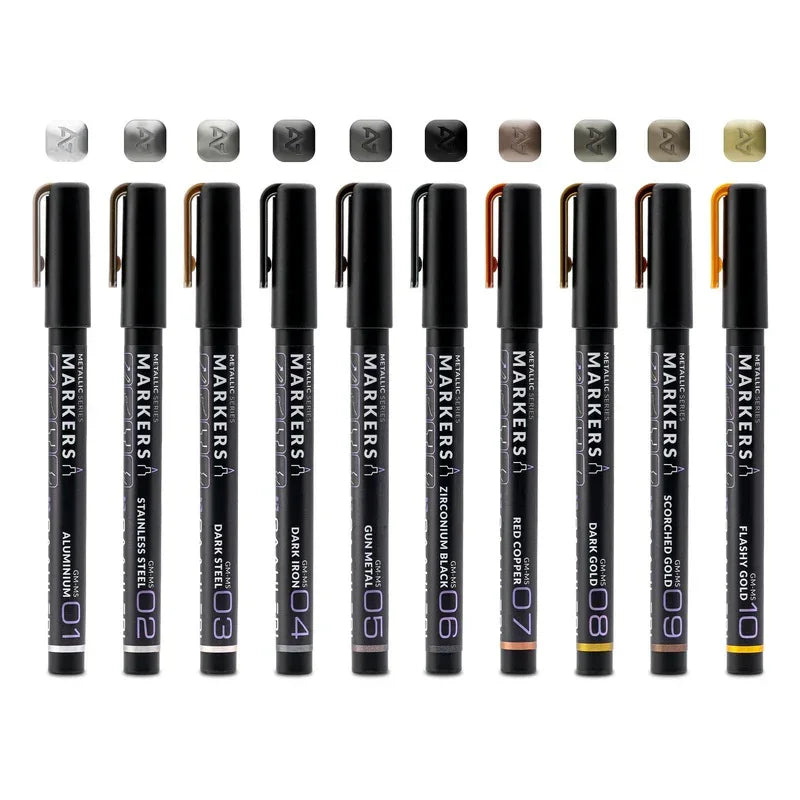 Gaahleri Water Based Acrylic Ink Metallic Series Markers