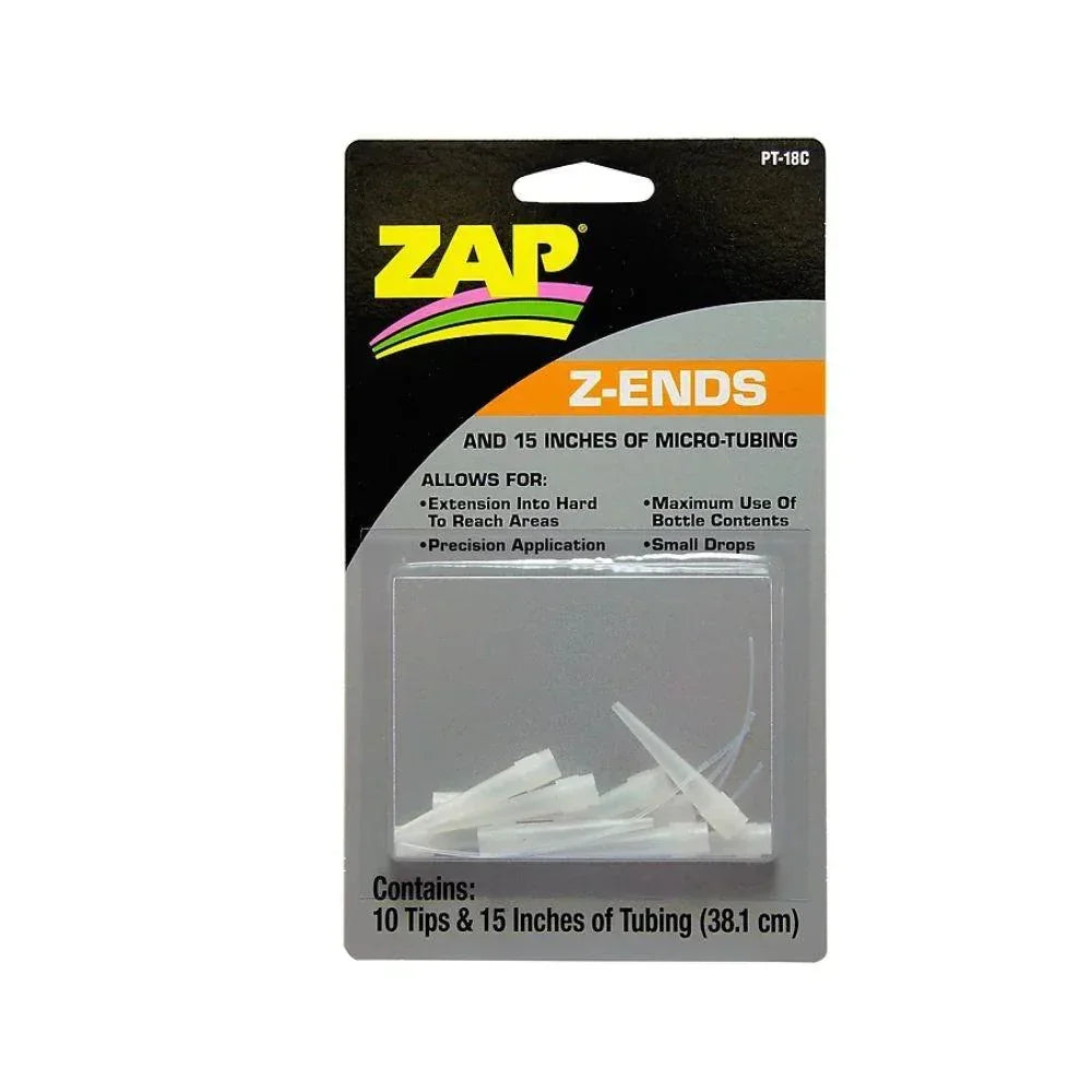 Zap Z Ends ( 10 Extended Tips/380 mm Micro Tubing )