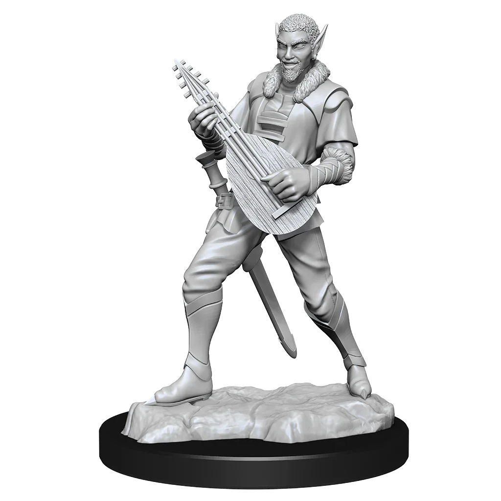 Critical Role Unpainted Miniatures Pallid Elf Rogue and Bard Male