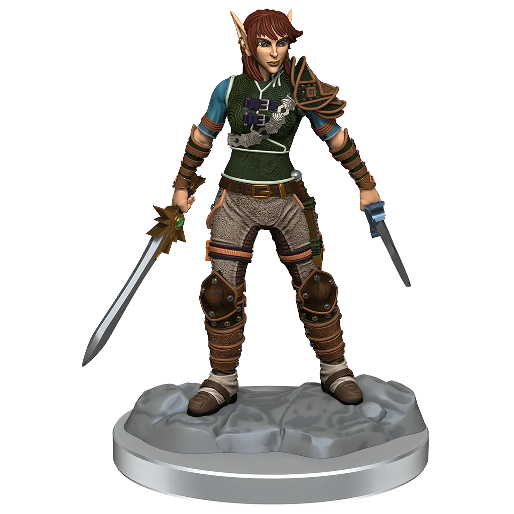 D&D Nolzurs Marvelous Miniatures Elf Rogue & Half-Elf Rogue Protege