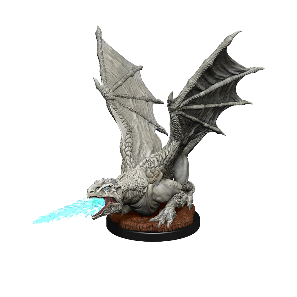 D&D Nolzurs Marvelous Unpainted Miniatures White Dragon Wyrmling