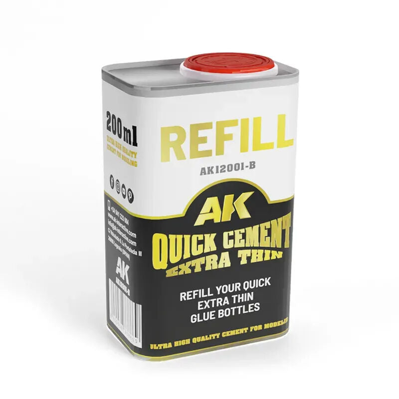AK Interactive Quick Cement Extra Thin Refill 250ml
