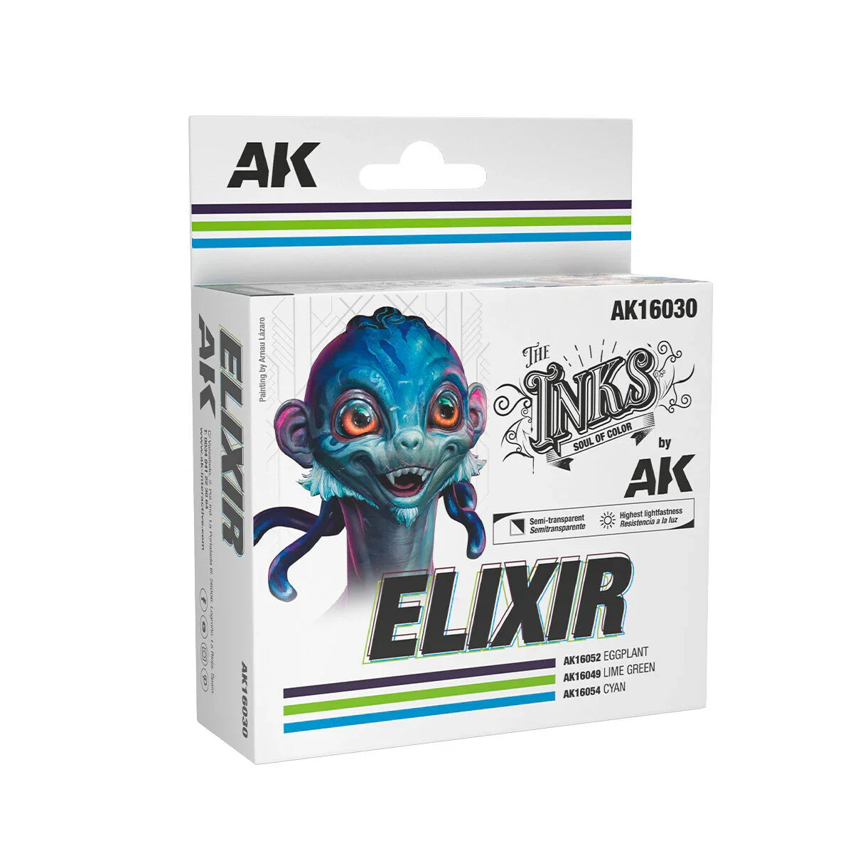 AK Interactive The INKS: Elixir Colors Set Acrylic Ink Set (3 Colours)