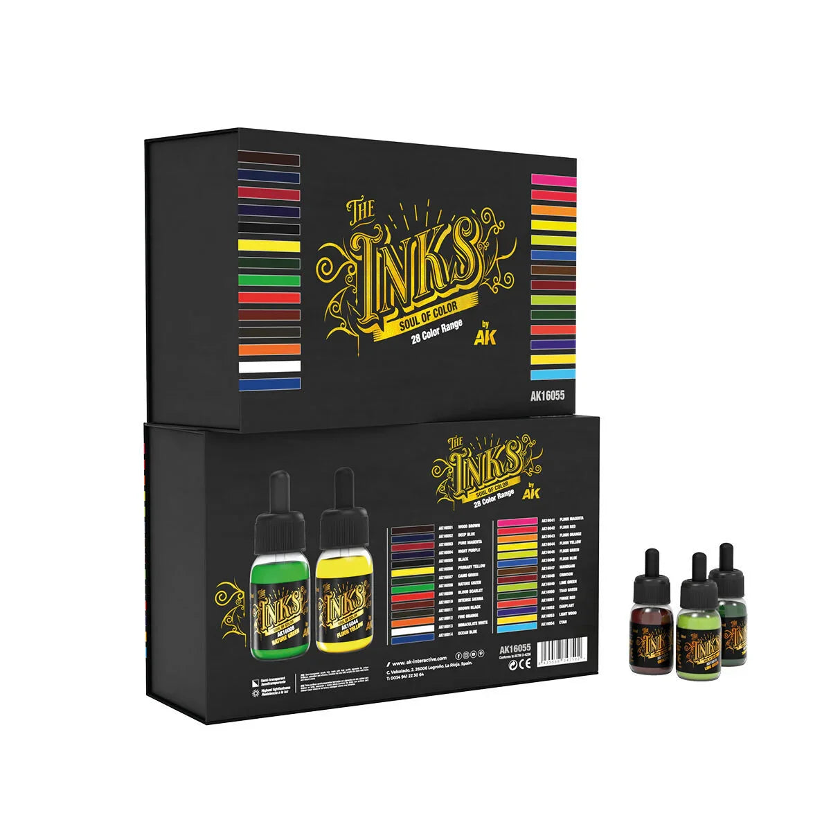 AK Interactive The INKS Special Box Full Range Set (28 Colors X 30 ml)