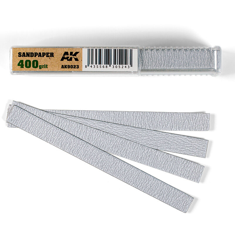 AK Interactive - Dry Sandpaper 400 grit x 50 units