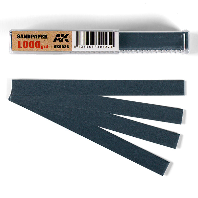 AK Interactive - Wet Sandpaper 1000 grit x 50 units