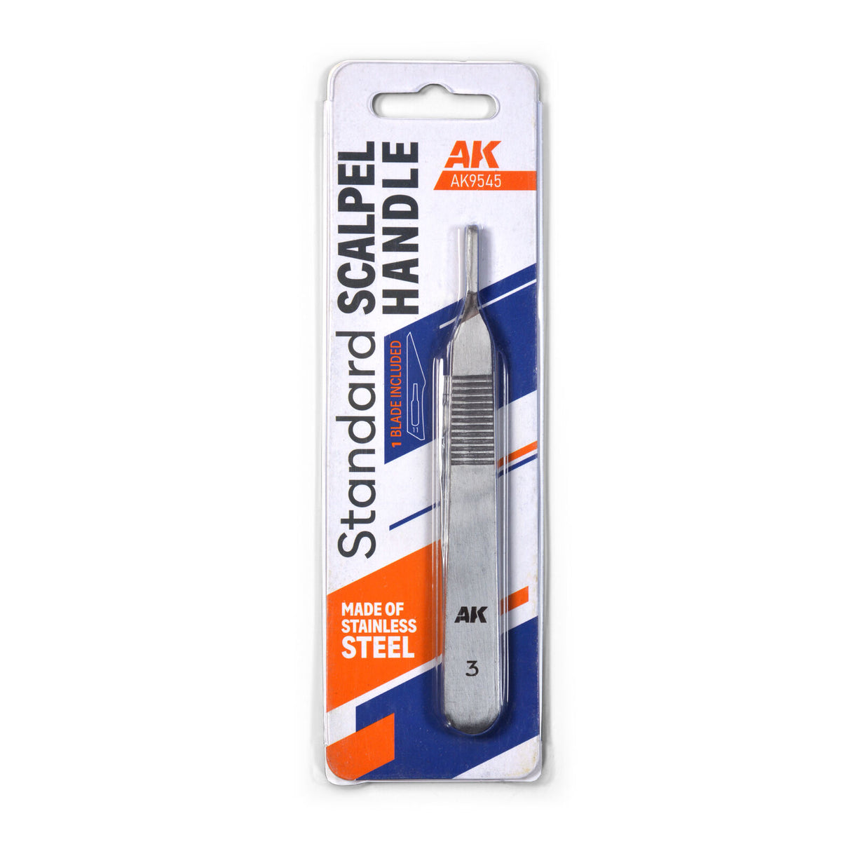 AK Interactive Stainless Steel Scalpel Handle (With 2 Blades)