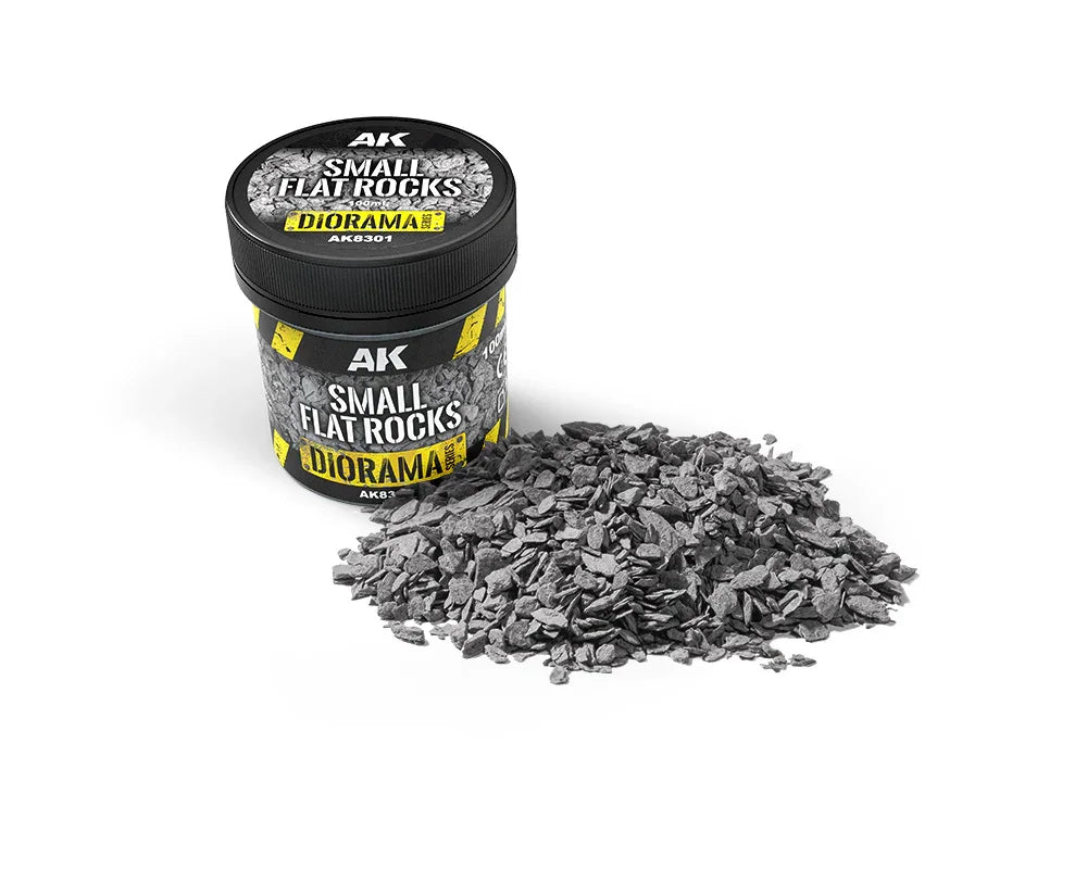 AK Interactive - Dioramas - Small Flat Rocks 100Ml