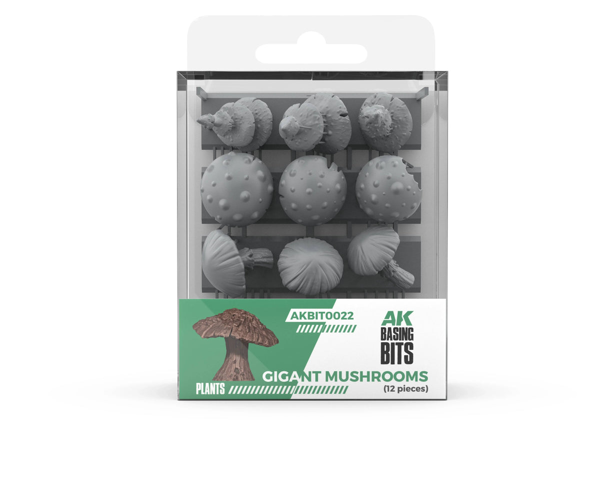 AK Interactive - Basing Bits - Giant Mushrooms (12 Pieces)
