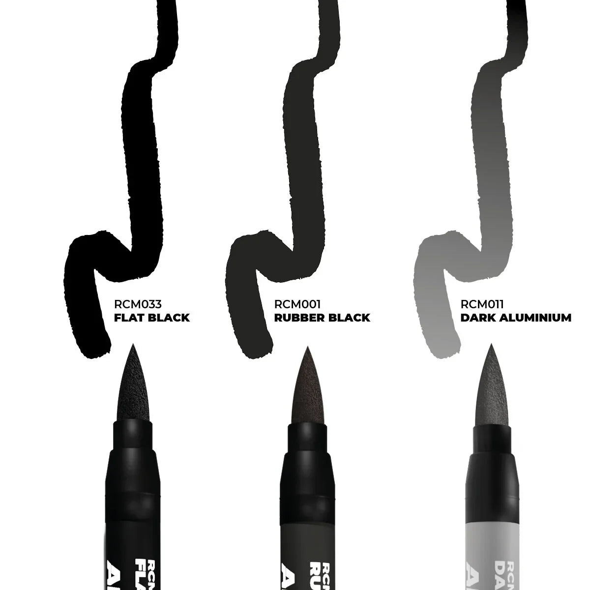 AK Interactive Real Colors Markers: Wheels - Set 3 Arcylic Paint Markers