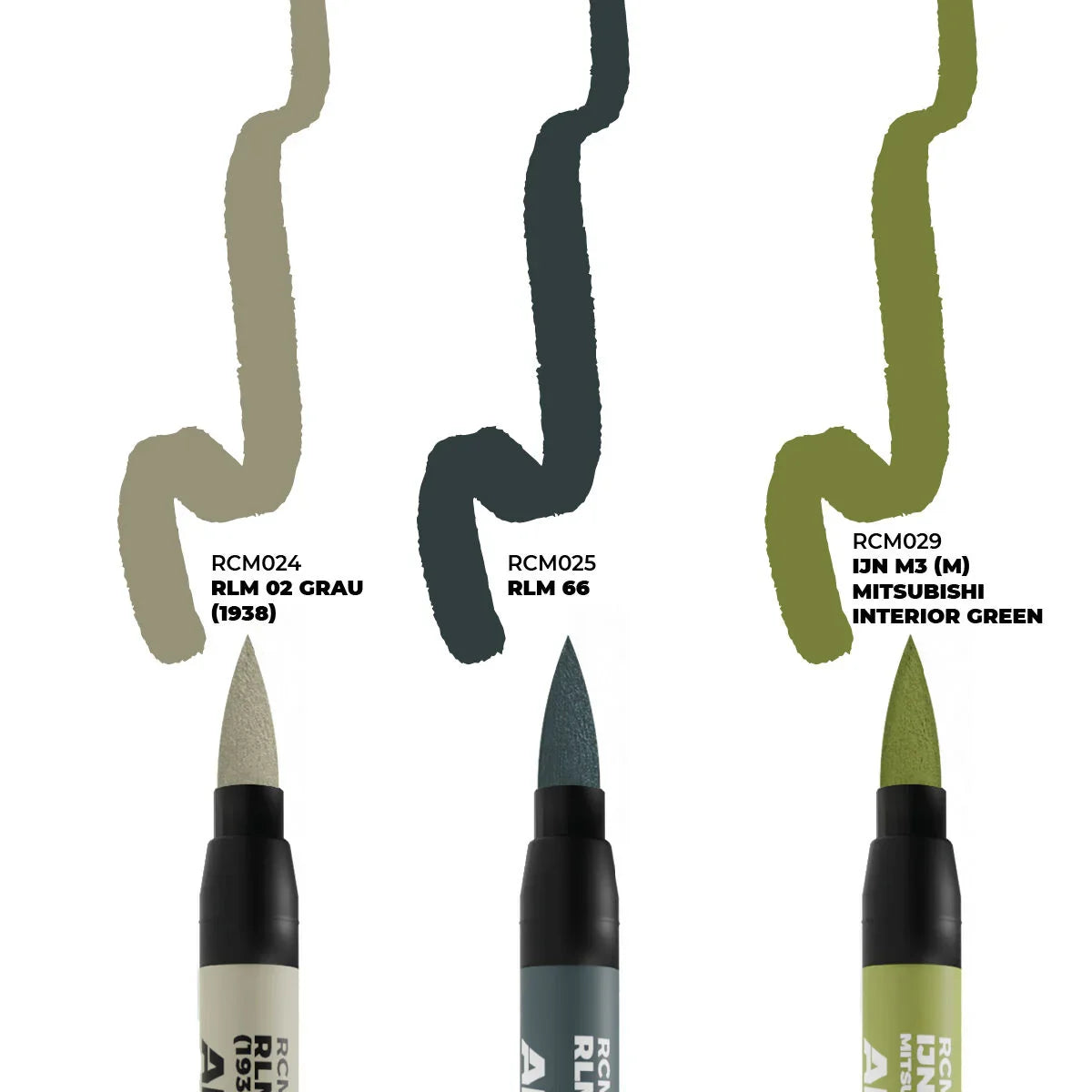 AK Interactive WWII Axis Aircraft Cockpit Acrylic Paint Marker Set – RCM110