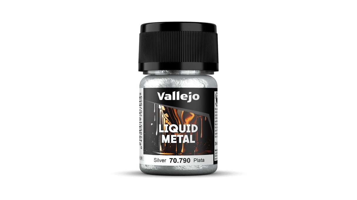 Vallejo 70790 Model Color Metallic Silver (Alcohol Base) 35 ml Acrylic Paint