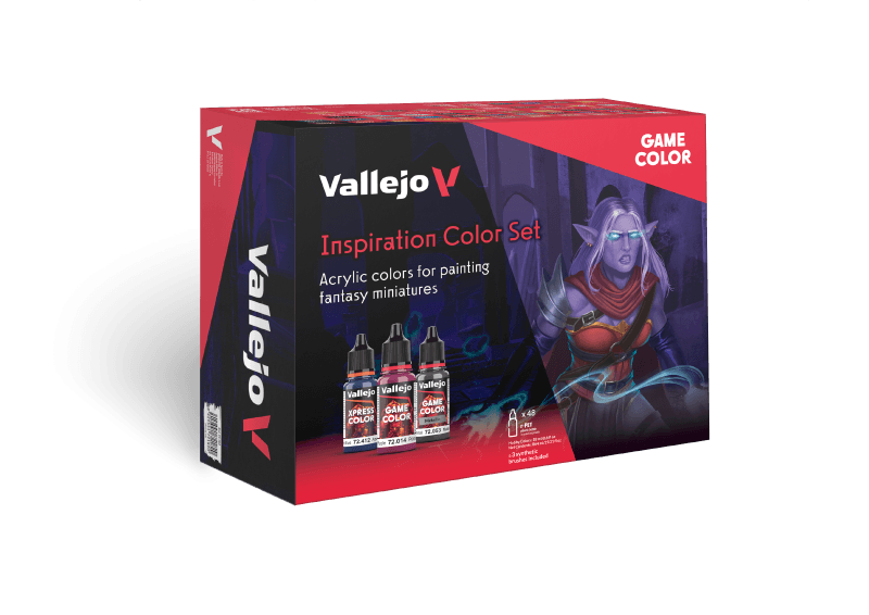 Vallejo Game Colour Inspiration Colour Set (48 Colours) Acrylic Paint Set