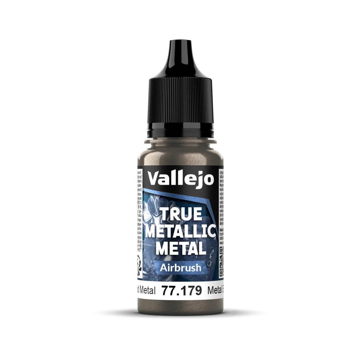 Vallejo True Metallic Metal: Airbrush - Aged Metal 18 ml