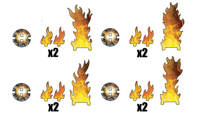 Flames of War: Destroyed Markers