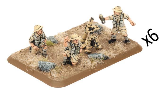 Flames of War: British: 3-inch Mortar Platoon (8th Army) (Plastic)