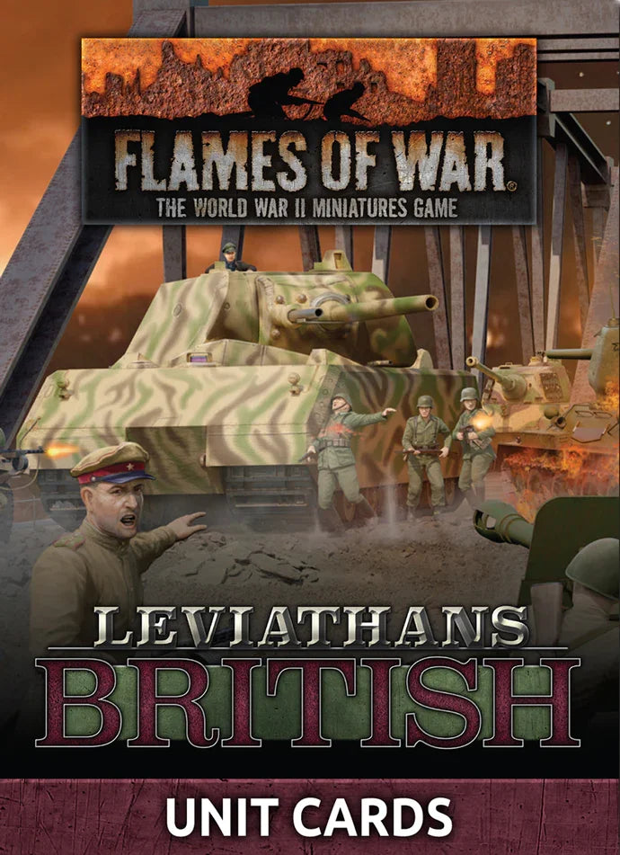 Flames of War: Late War Leviathans: British Unit Cards (34x Cards) - Limited Edition