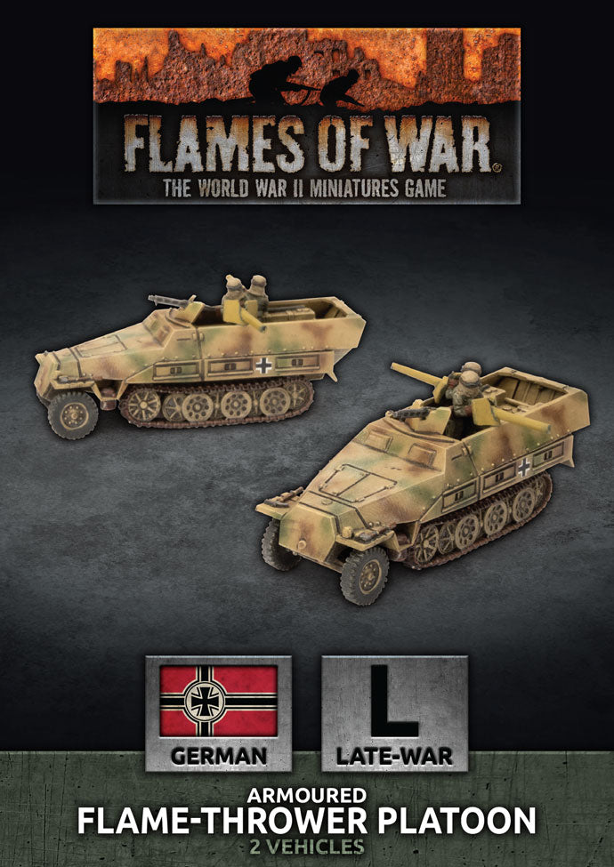 Flames of War: German: Sd Kfz 251 Flamethrower Platoon (x2 Plastic)