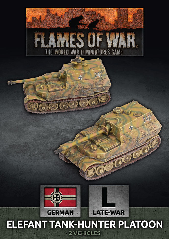 Flames of War: German: Elefant Tank-Hunter Platoon (x2)