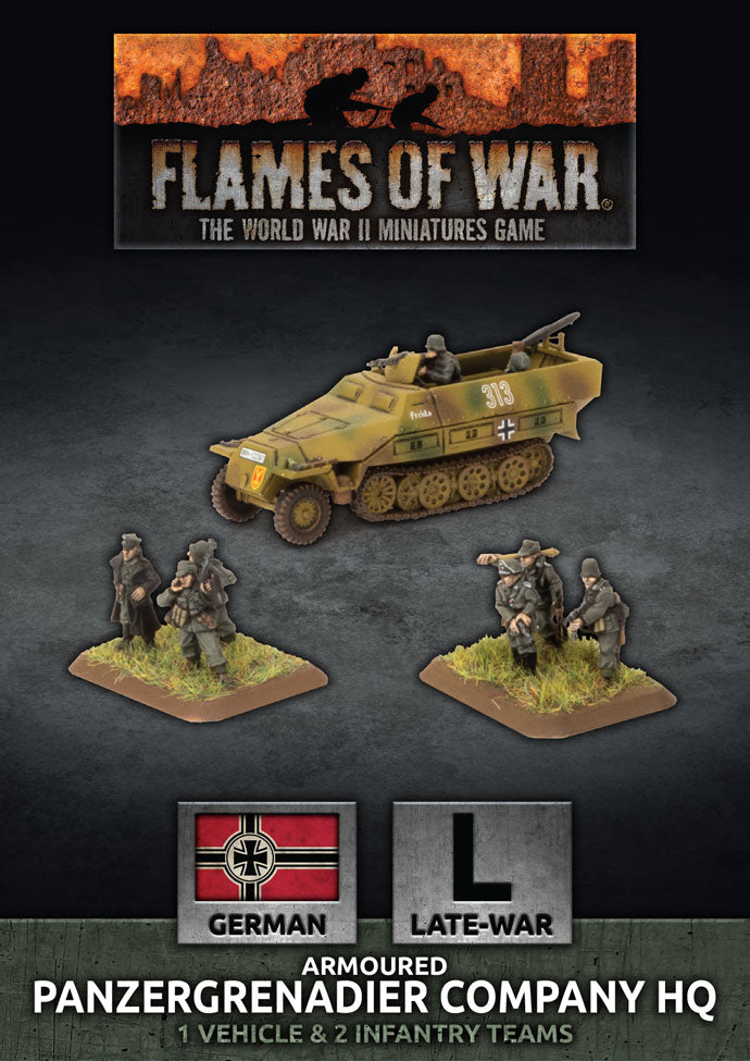 Flames of War: German: Panzergrenadier Company HQ (Plastic)