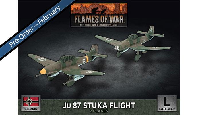 Flames of War: German: Ju 87 Stuka Flight (x2 Plastic) - Pre-Order