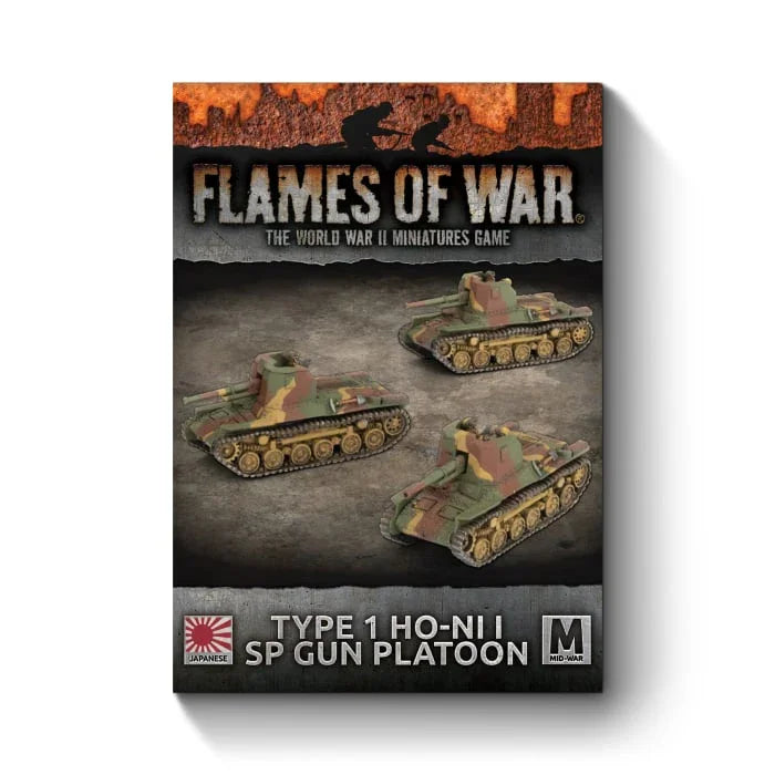 Flames of War: Japanese: Type 1 Ho-Ni 1 SPG Platoon (x3)