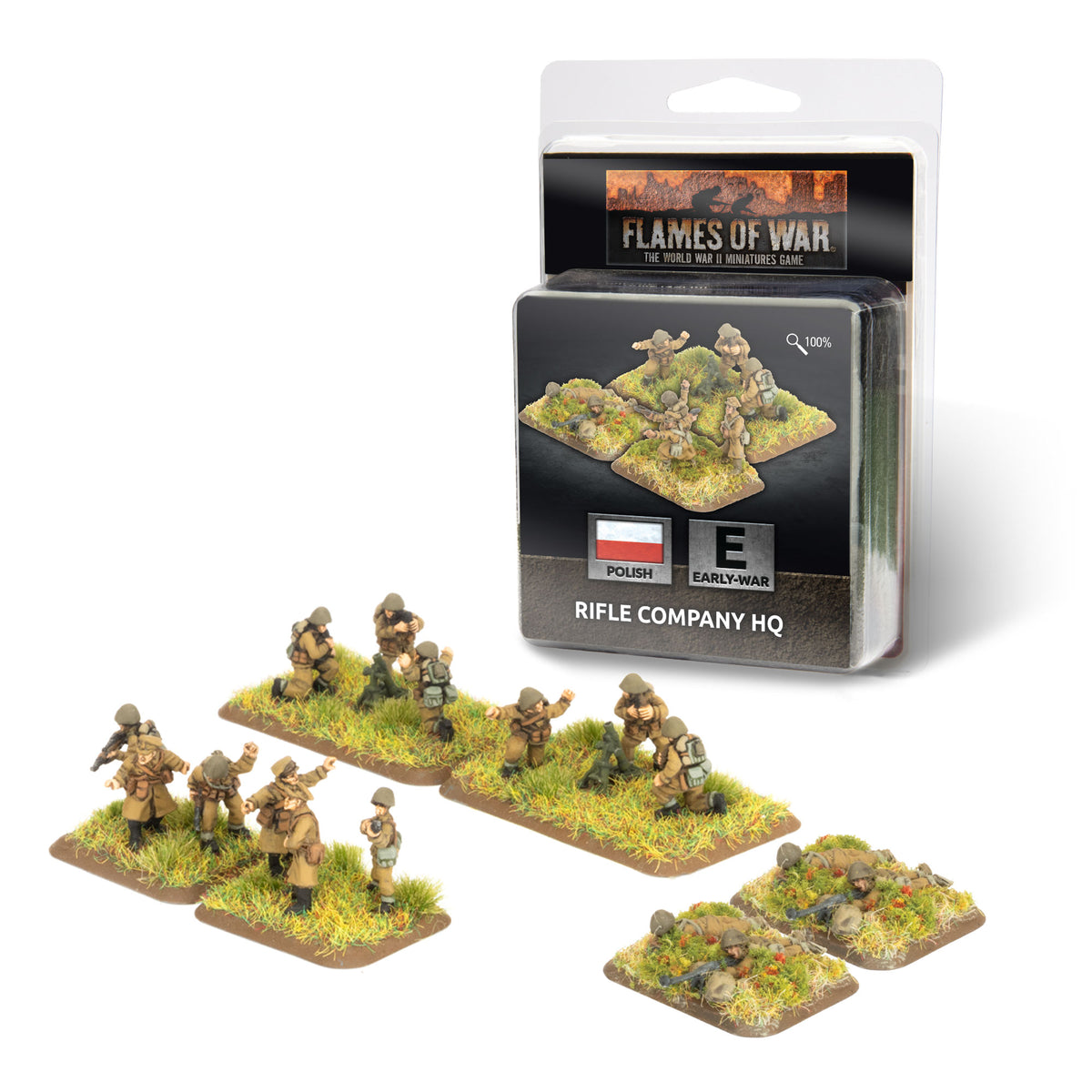 Flames of War: Polish: Rifle Company HQ - Pre-Order