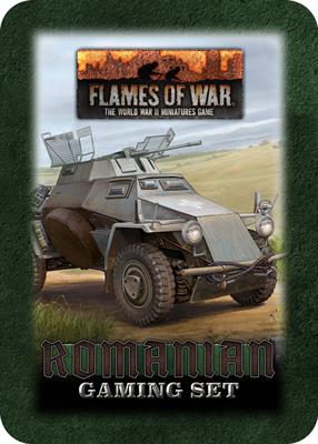 Flames of War: Romanian Gaming Tin (x20 Tokens, x2 Objectives, x16 Dice)