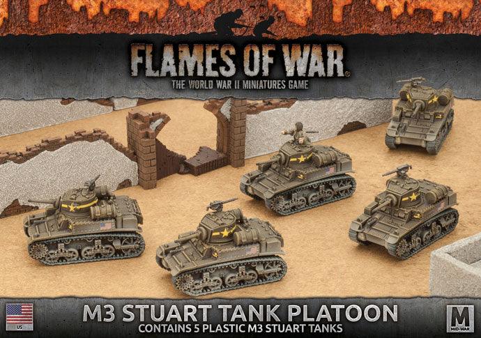 Flames of War: Americans: M3 Stuart Light Tank Platoon (plastic)
