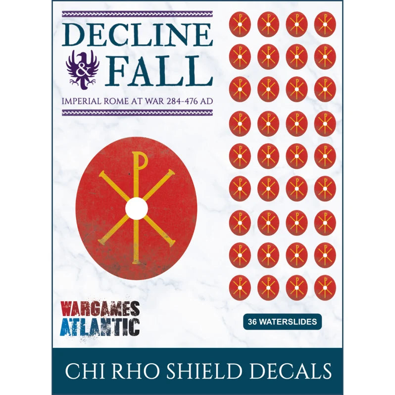 Wargames Atlantic: Decline & Fall Shield Decals: Chi Rho