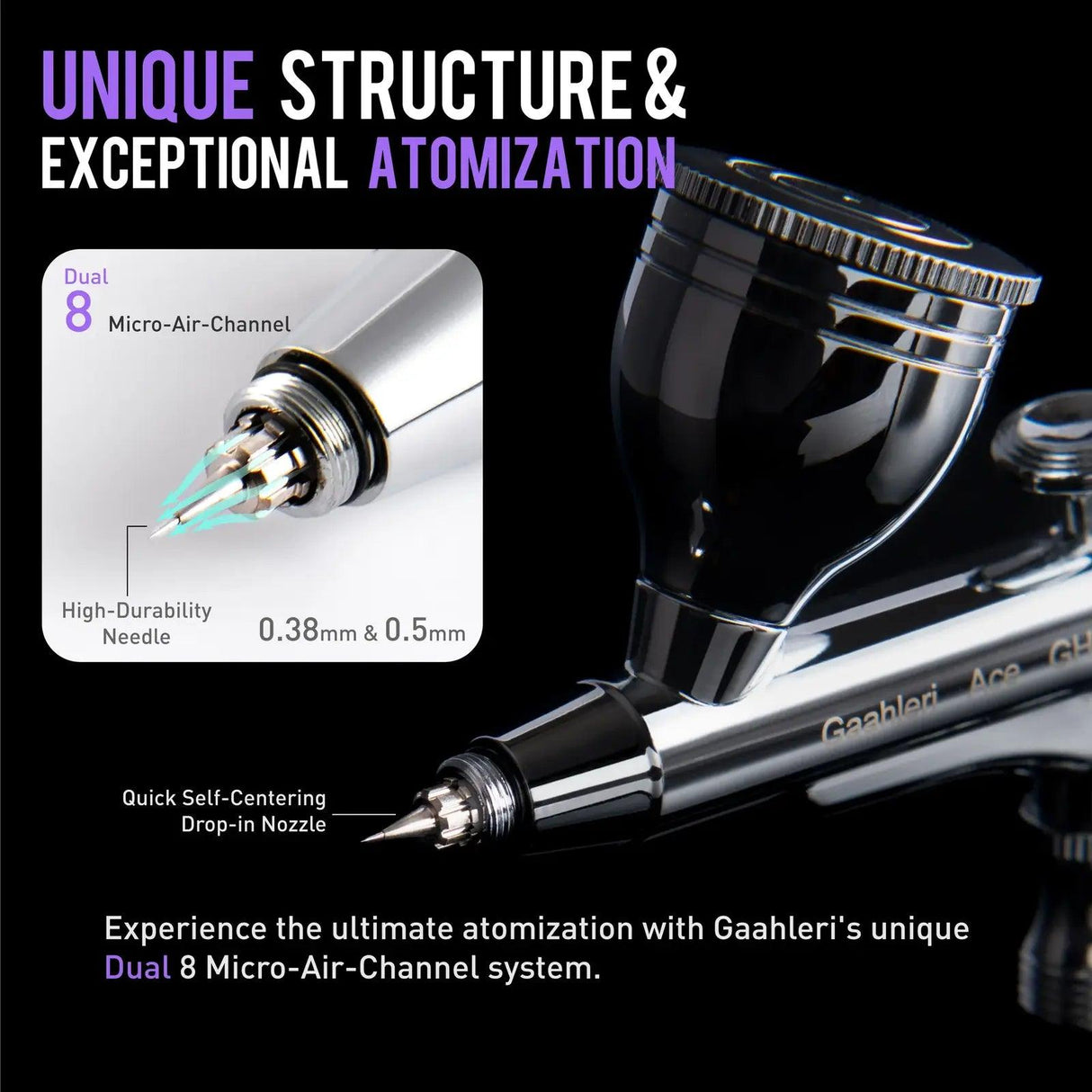Gaahleri GHAC-98D Ace Series Airbrush