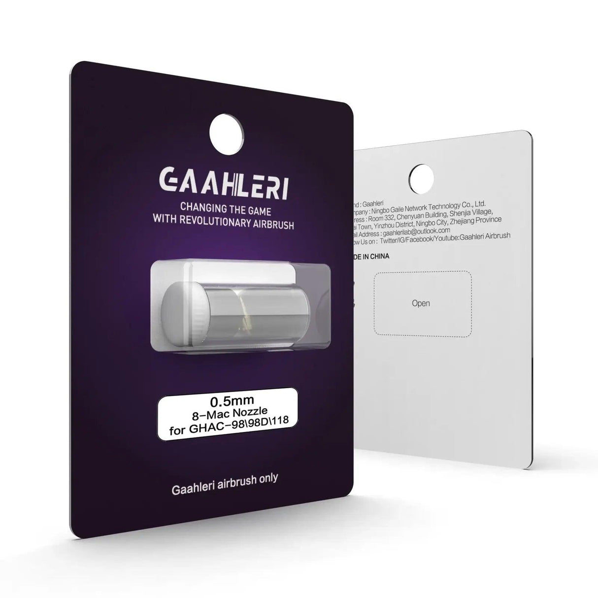 Gaahleri Airbrush 0.5mm Nozzle of Quick Self-Centering Structure for Ace Series