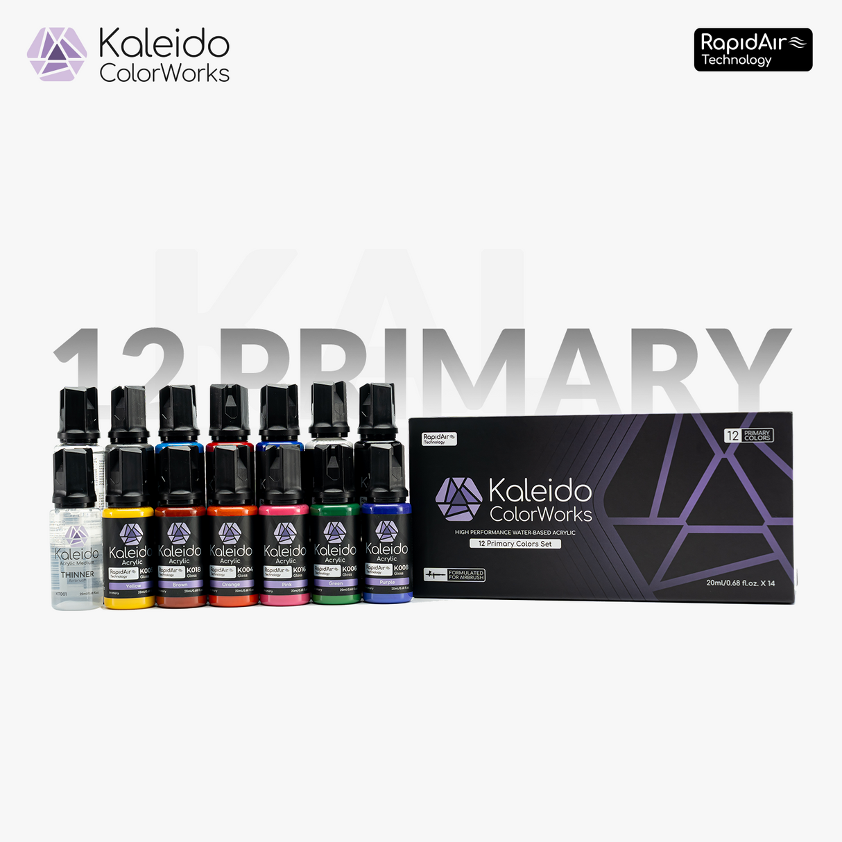 Gaahleri 12 Colour Primary Set