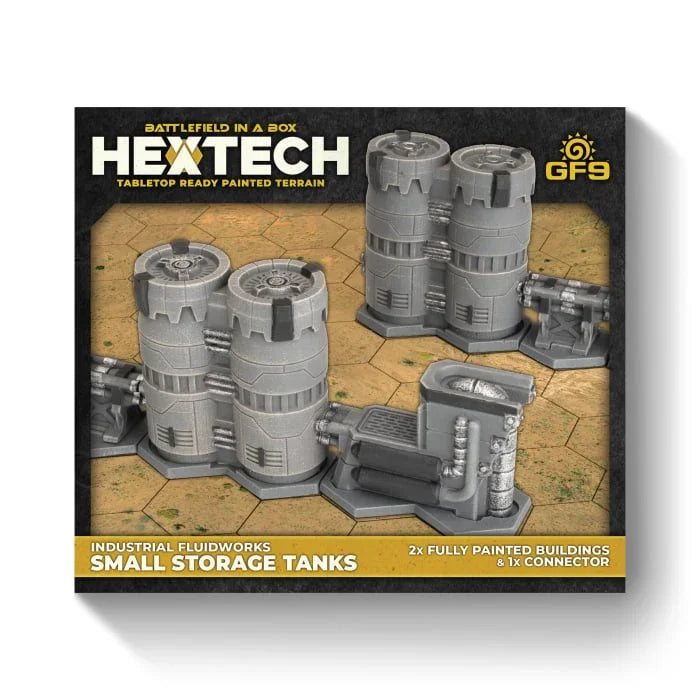 Hextech Terrain: Industrial Fluidworks: Small Storage Tanks (x2)