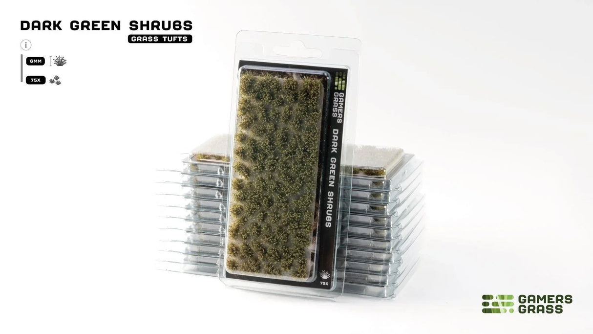 Gamer's Grass - Dark Green Shrubs