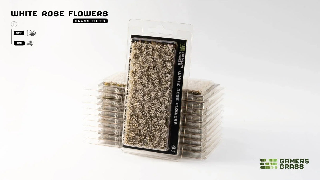 Gamer's Grass - White Rose Flowers