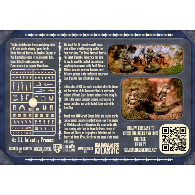 Wargames Atlantic: Marcher - United States Infantry