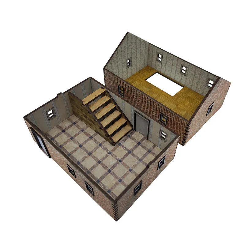 Battlefield Accessories: Double Story House 1 - 28mm (TTR)