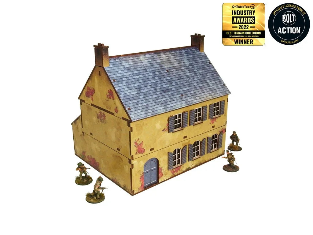 Micro Art Studio - WW2 Normandy Townhouse 2 (Pre-painted 28mm)