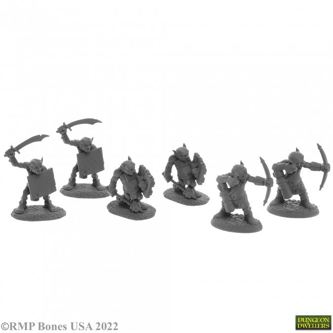 Reaper: Dungeon Dwellers: Goblin Skirmishers (6) (77445) (plastic)
