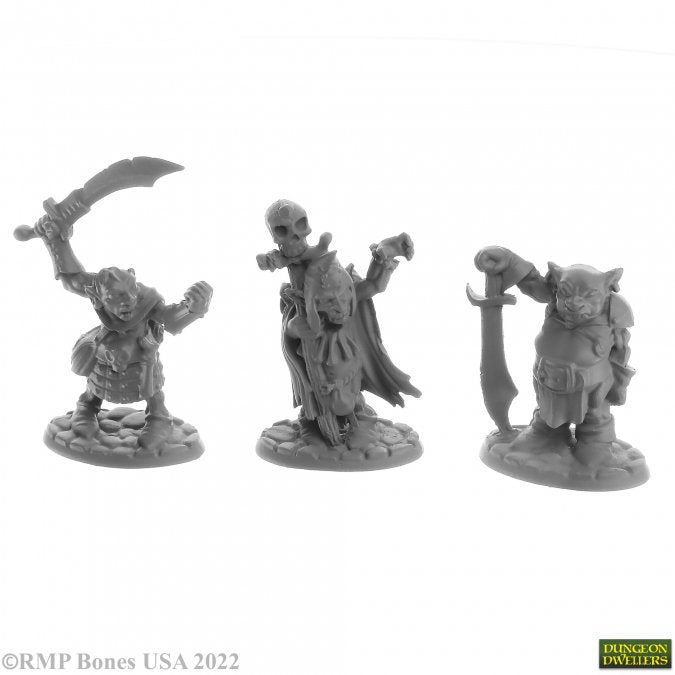 Reaper: Dungeon Dwellers: Goblin Elites (3) (77713) (plastic)